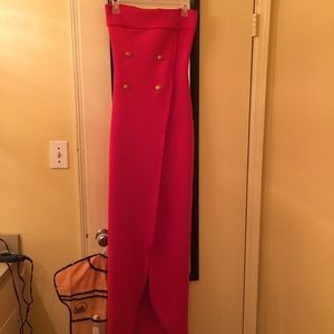 Red Floor length Dress